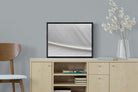 White Feather-Wall_Art-60 x 45cm-Mounted Canvas-Black-Pixalot