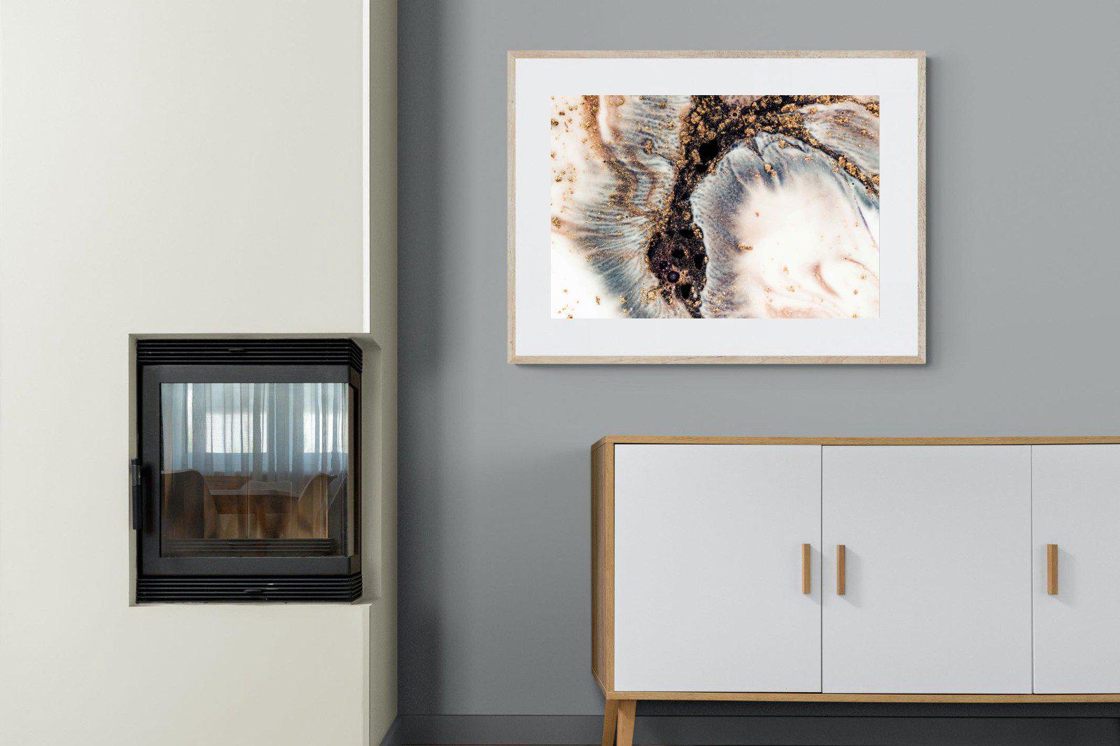 White Gold-Wall_Art-100 x 75cm-Framed Print-Wood-Pixalot