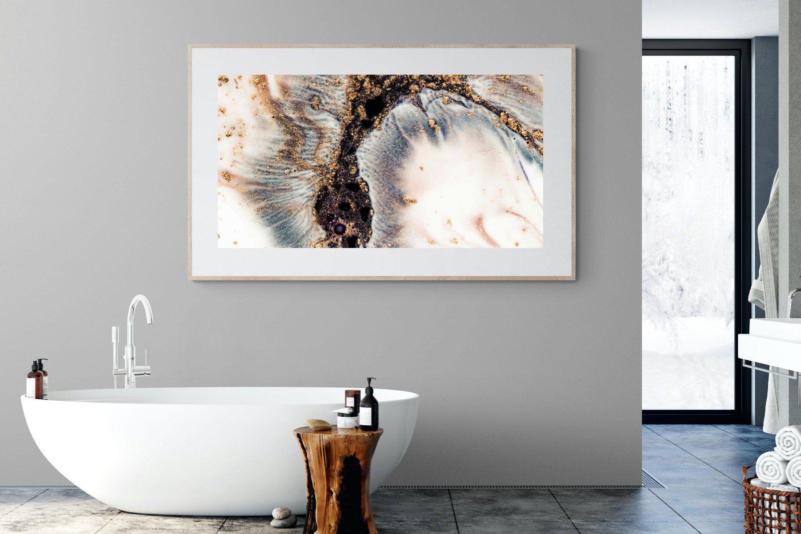 White Gold-Wall_Art-180 x 110cm-Framed Print-Wood-Pixalot