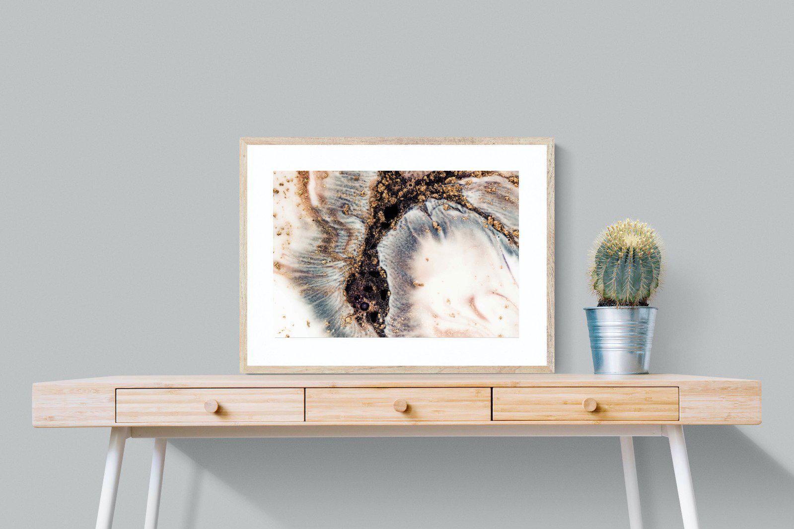 White Gold-Wall_Art-80 x 60cm-Framed Print-Wood-Pixalot