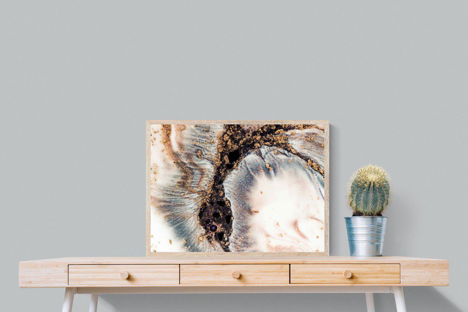 White Gold-Wall_Art-80 x 60cm-Mounted Canvas-Wood-Pixalot