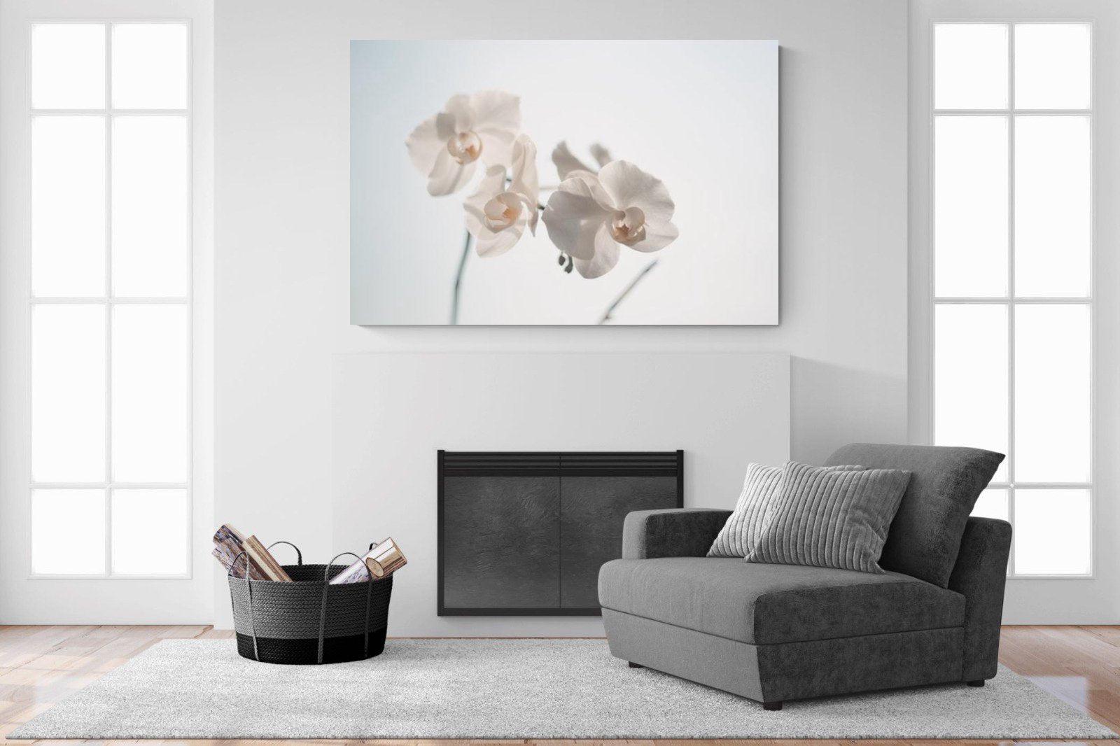 White Moth Orchid-Wall_Art-150 x 100cm-Mounted Canvas-No Frame-Pixalot