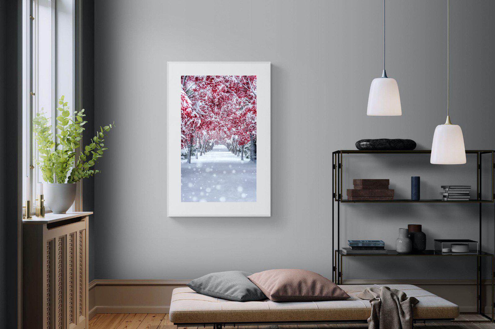 White On Red-Wall_Art-100 x 150cm-Framed Print-White-Pixalot