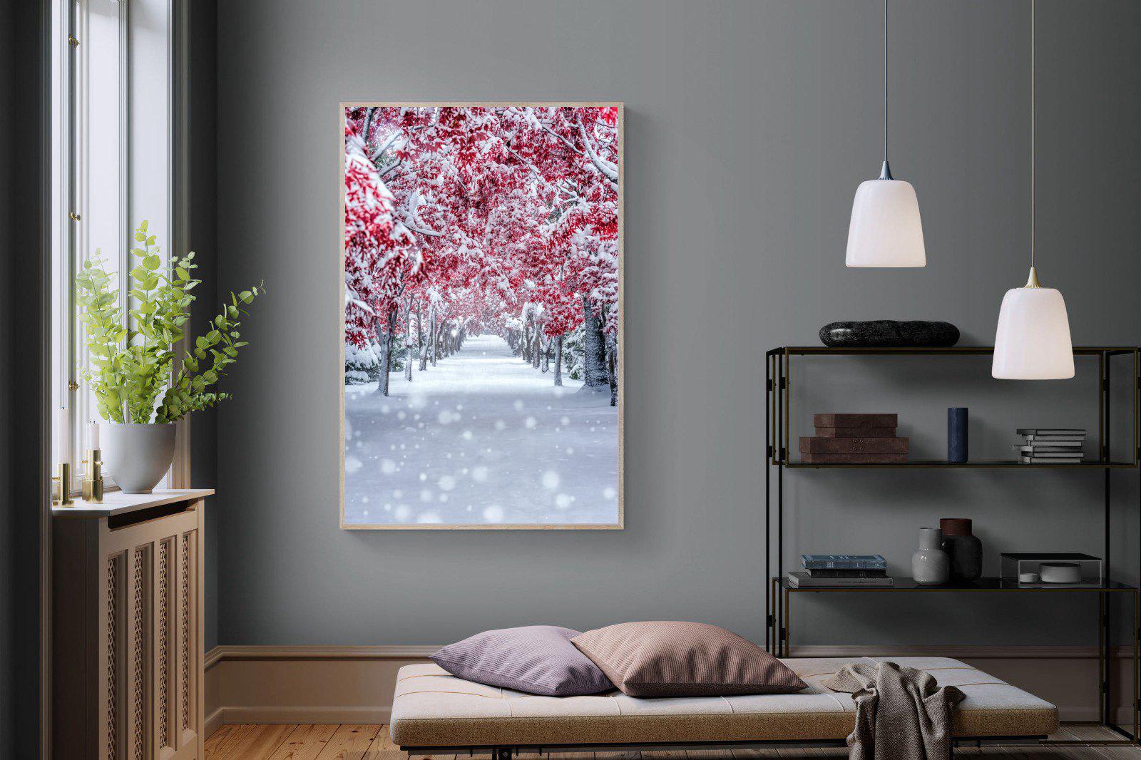 White On Red-Wall_Art-120 x 180cm-Mounted Canvas-Wood-Pixalot
