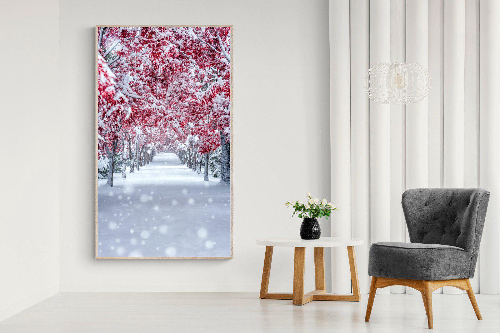 White On Red-Wall_Art-130 x 220cm-Mounted Canvas-Wood-Pixalot