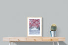 White On Red-Wall_Art-45 x 60cm-Framed Print-Wood-Pixalot