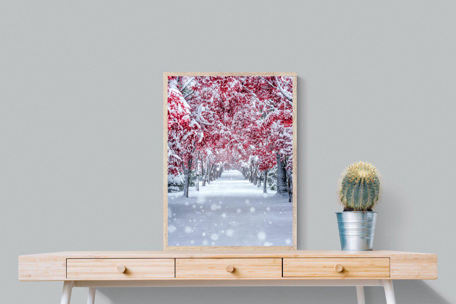 White On Red-Wall_Art-60 x 80cm-Mounted Canvas-Wood-Pixalot
