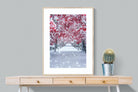 White On Red-Wall_Art-75 x 100cm-Framed Print-Wood-Pixalot