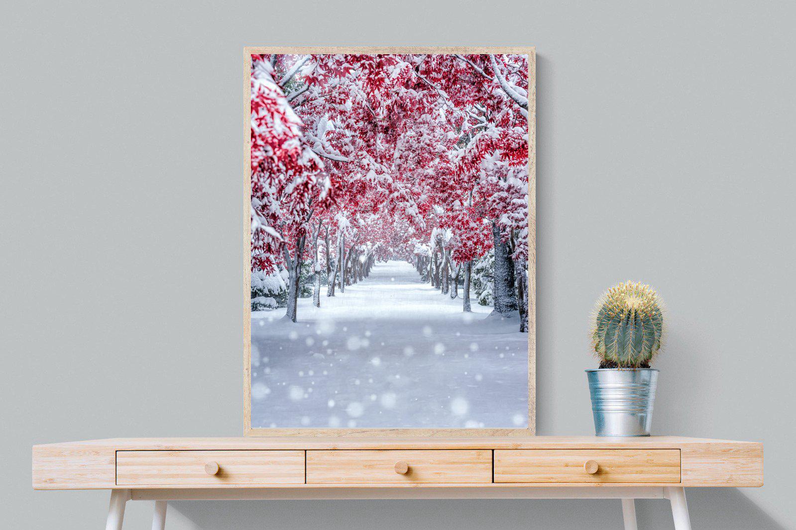 White On Red-Wall_Art-75 x 100cm-Mounted Canvas-Wood-Pixalot