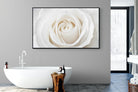 White Rose-Wall_Art-180 x 110cm-Mounted Canvas-Black-Pixalot