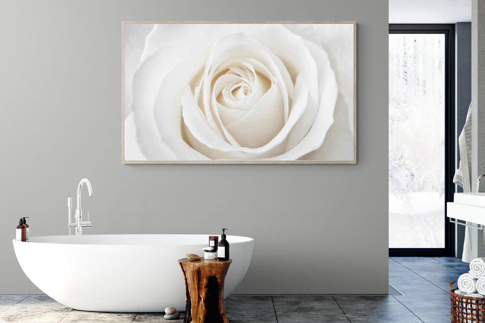 White Rose-Wall_Art-180 x 110cm-Mounted Canvas-Wood-Pixalot