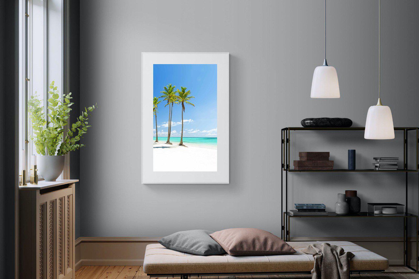 White Sand-Wall_Art-100 x 150cm-Framed Print-White-Pixalot