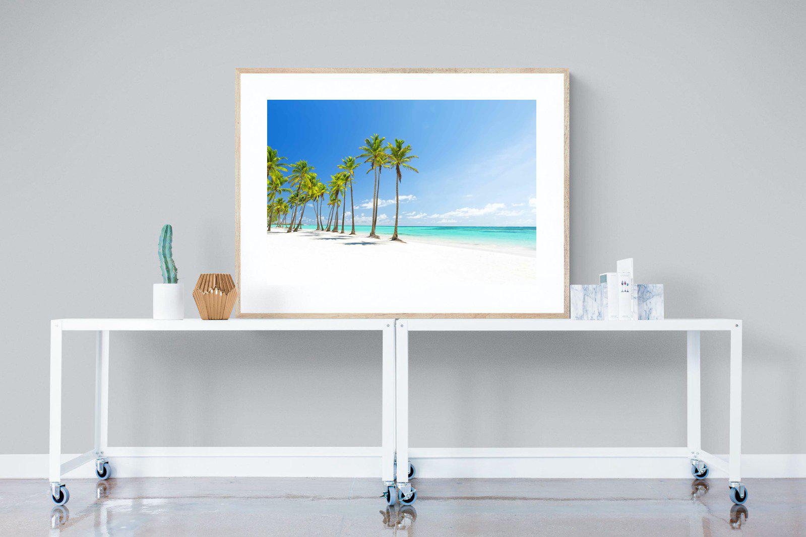 White Sand-Wall_Art-120 x 90cm-Framed Print-Wood-Pixalot