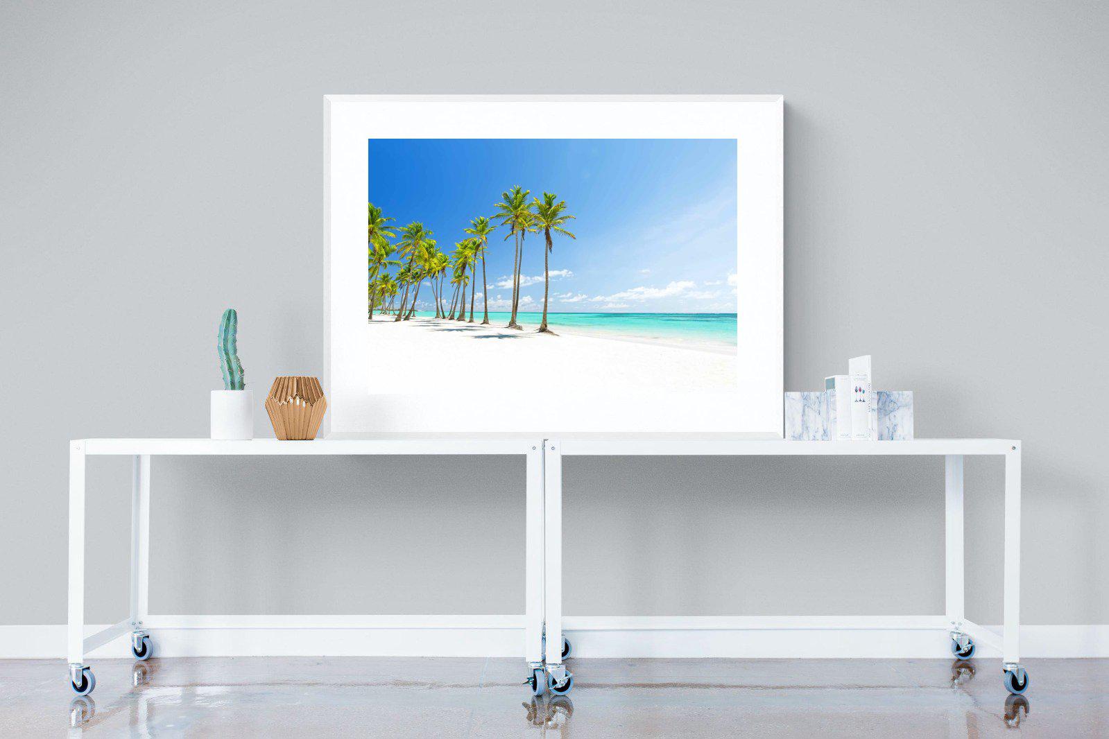 White Sand-Wall_Art-120 x 90cm-Framed Print-White-Pixalot