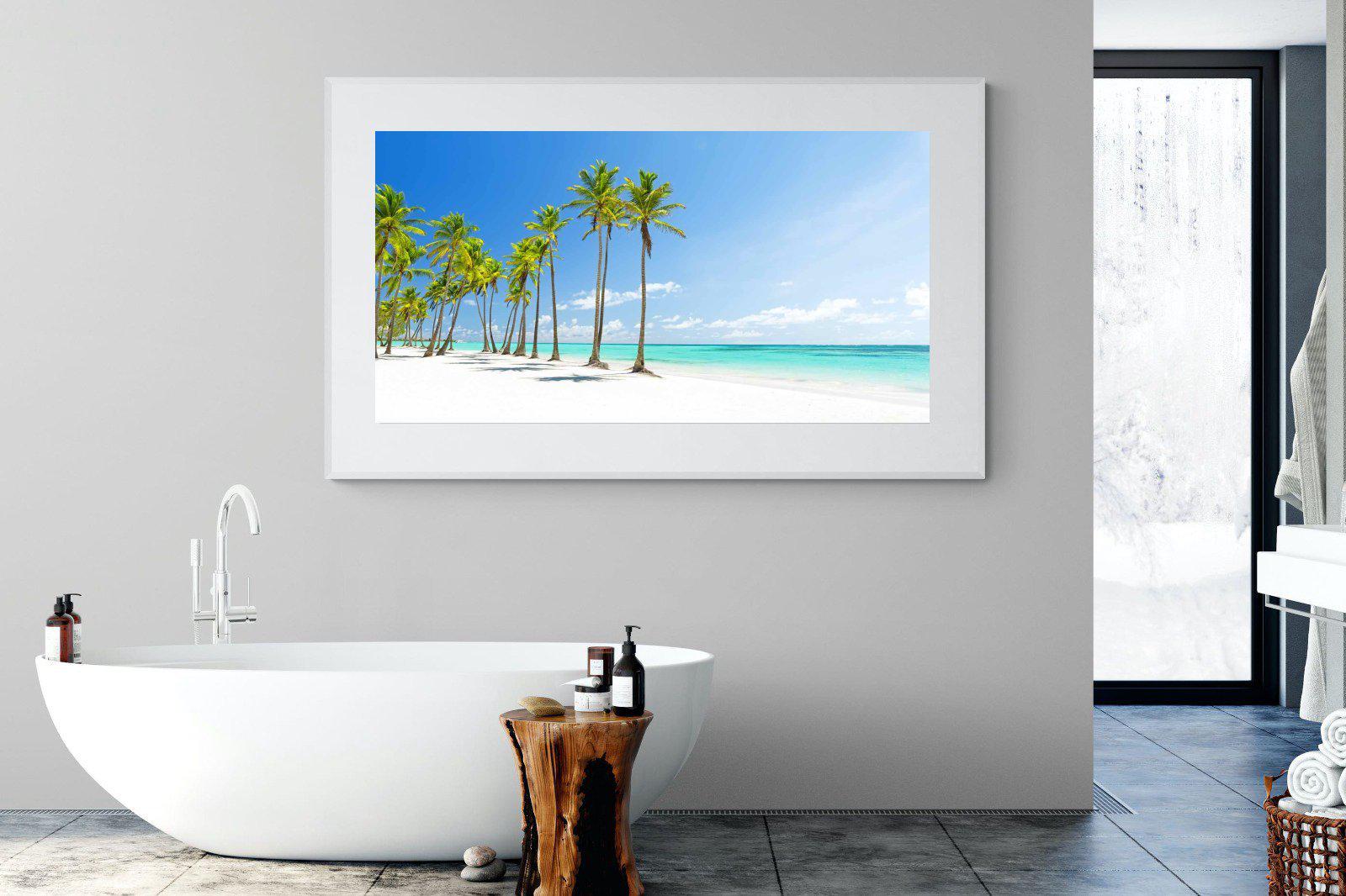 White Sand-Wall_Art-180 x 110cm-Framed Print-White-Pixalot
