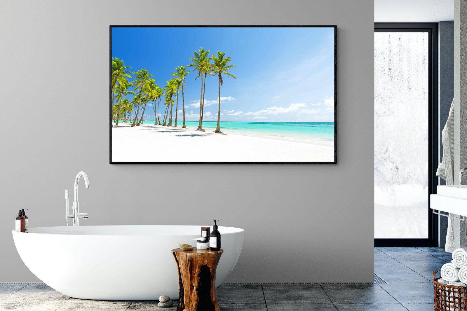 White Sand-Wall_Art-180 x 110cm-Mounted Canvas-Black-Pixalot