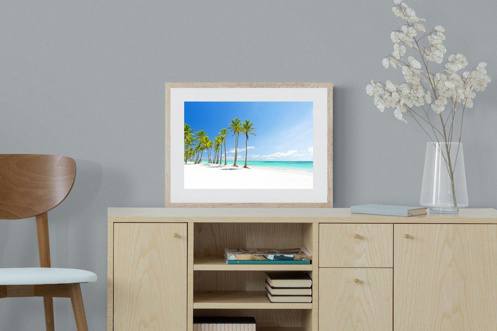 White Sand-Wall_Art-60 x 45cm-Framed Print-Wood-Pixalot
