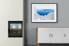 White Steps-Wall_Art-100 x 75cm-Framed Print-Black-Pixalot