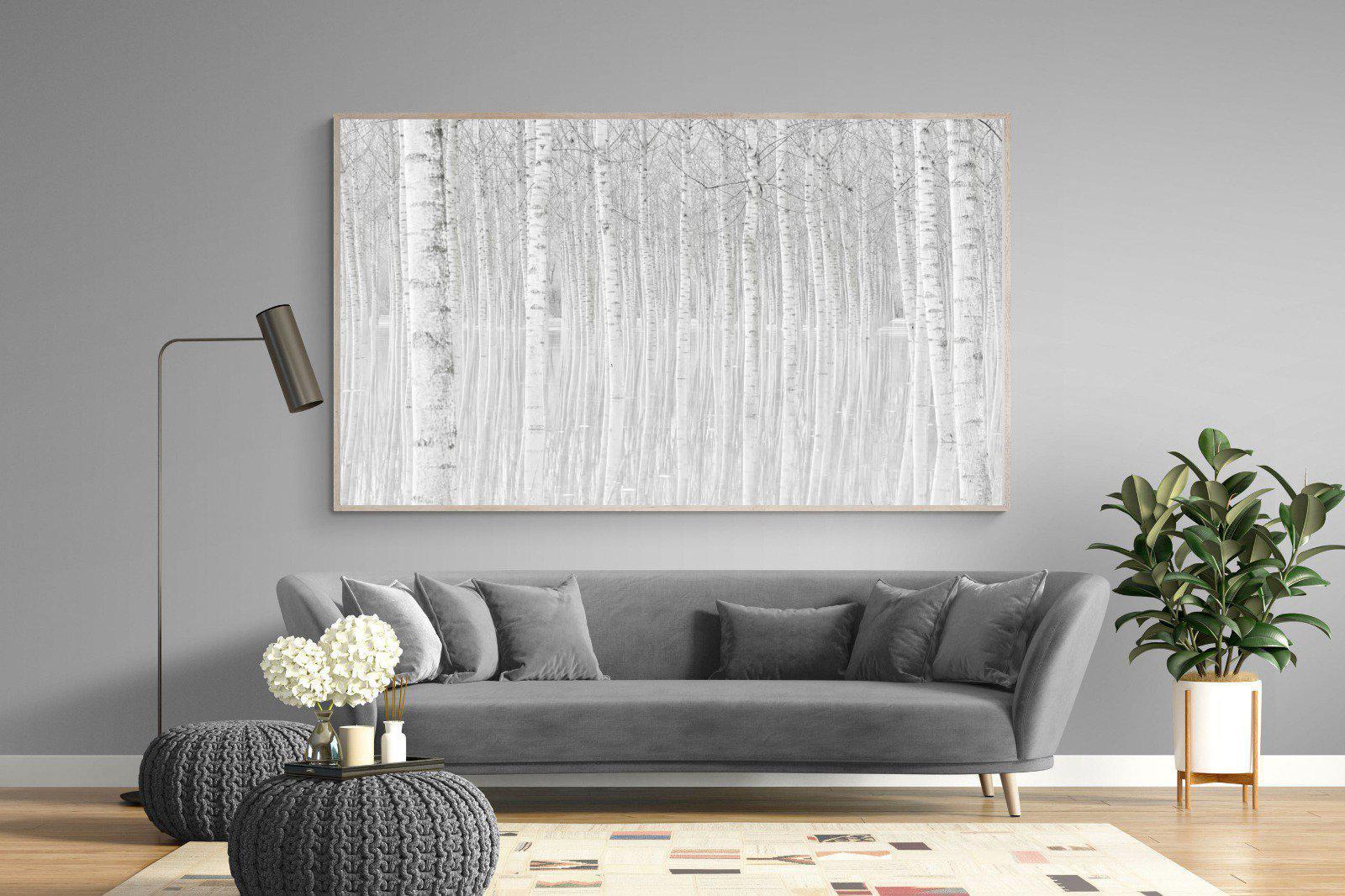 Whiteout Forest-Wall_Art-220 x 130cm-Mounted Canvas-Wood-Pixalot
