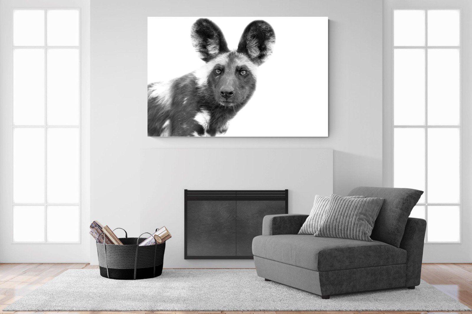 Wild Dog-Wall_Art-150 x 100cm-Mounted Canvas-No Frame-Pixalot