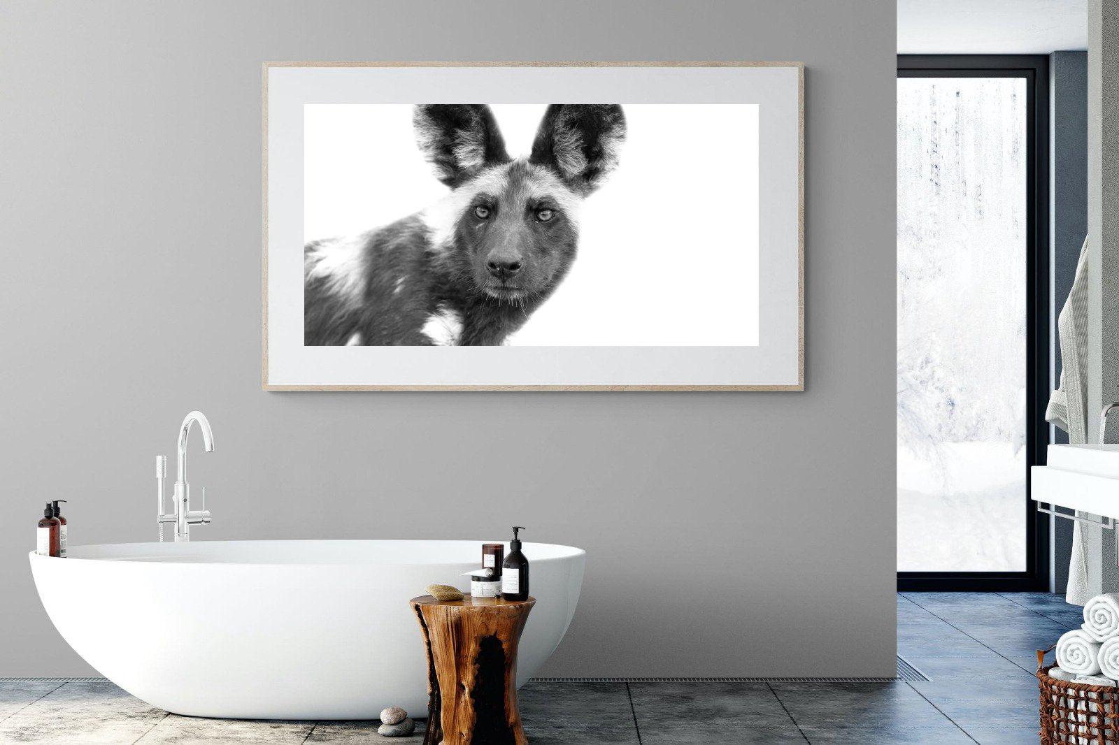 Wild Dog-Wall_Art-180 x 110cm-Framed Print-Wood-Pixalot