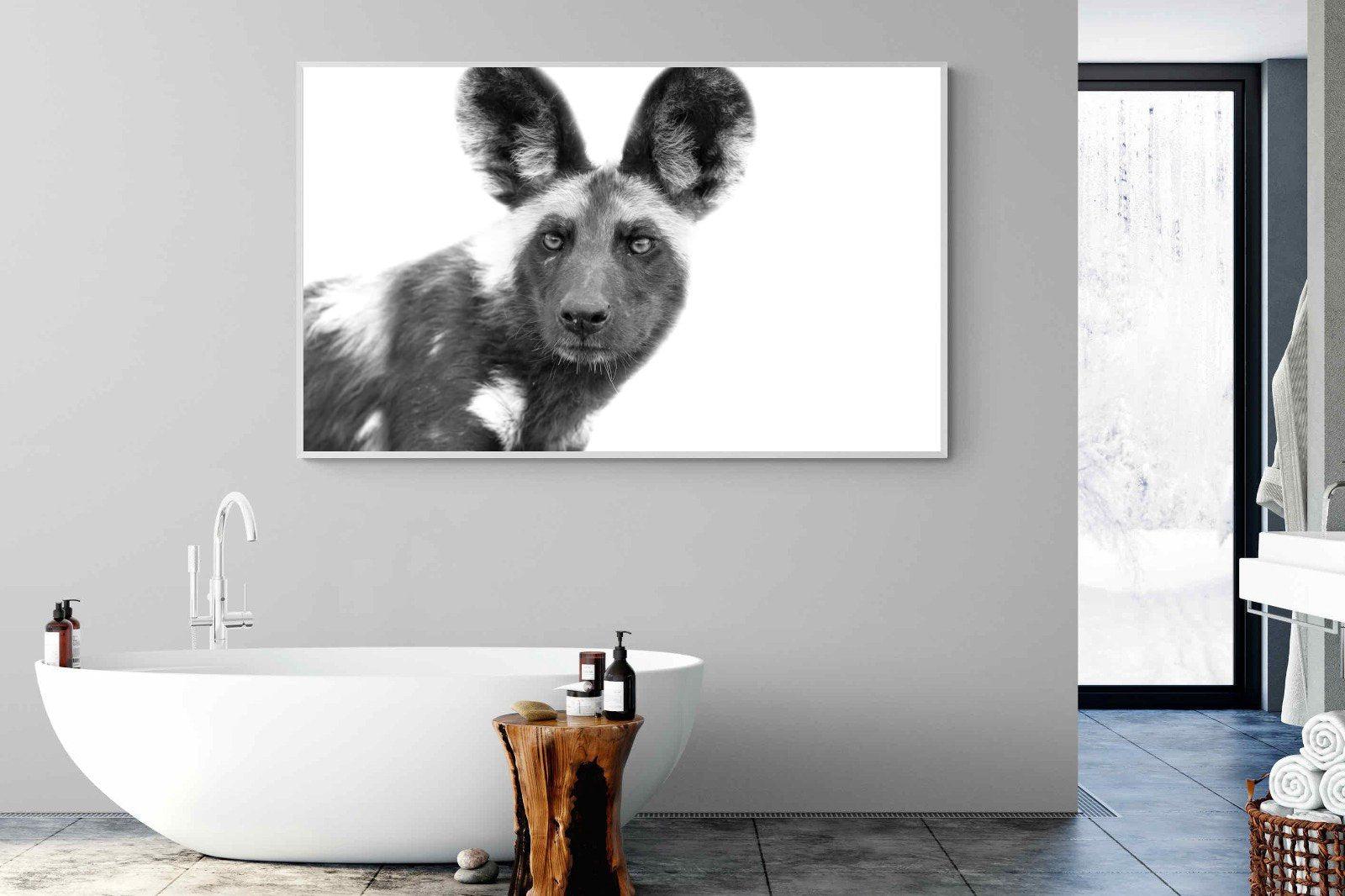 Wild Dog-Wall_Art-180 x 110cm-Mounted Canvas-White-Pixalot