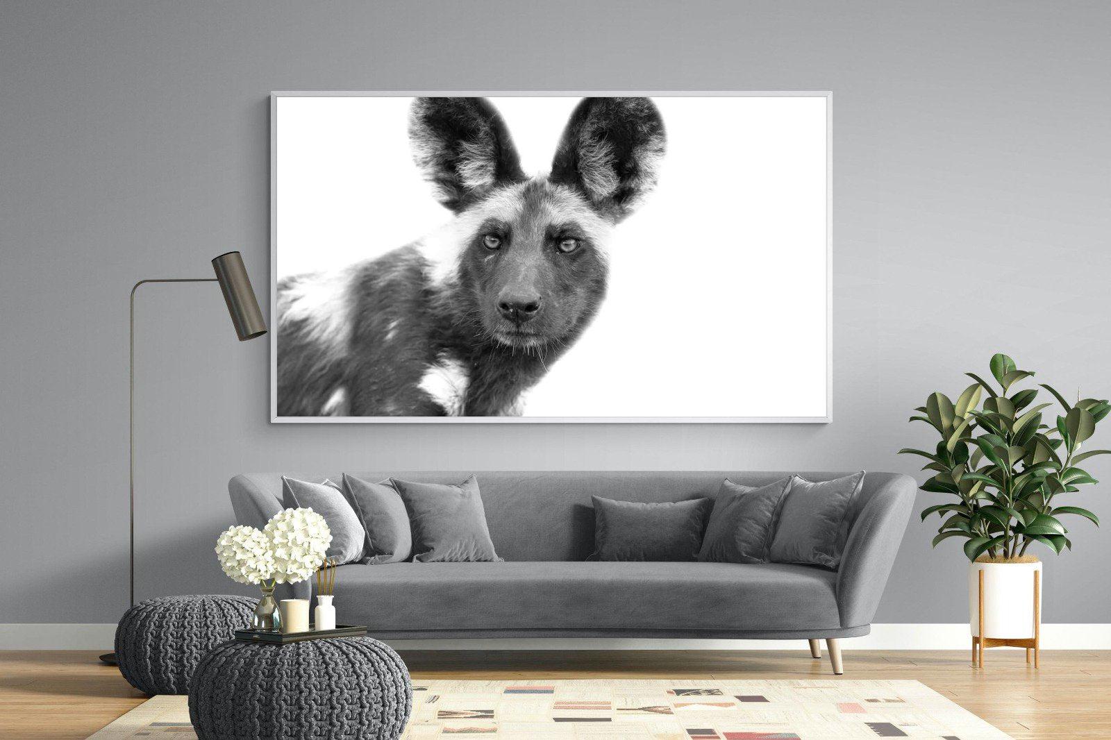 Wild Dog-Wall_Art-220 x 130cm-Mounted Canvas-White-Pixalot