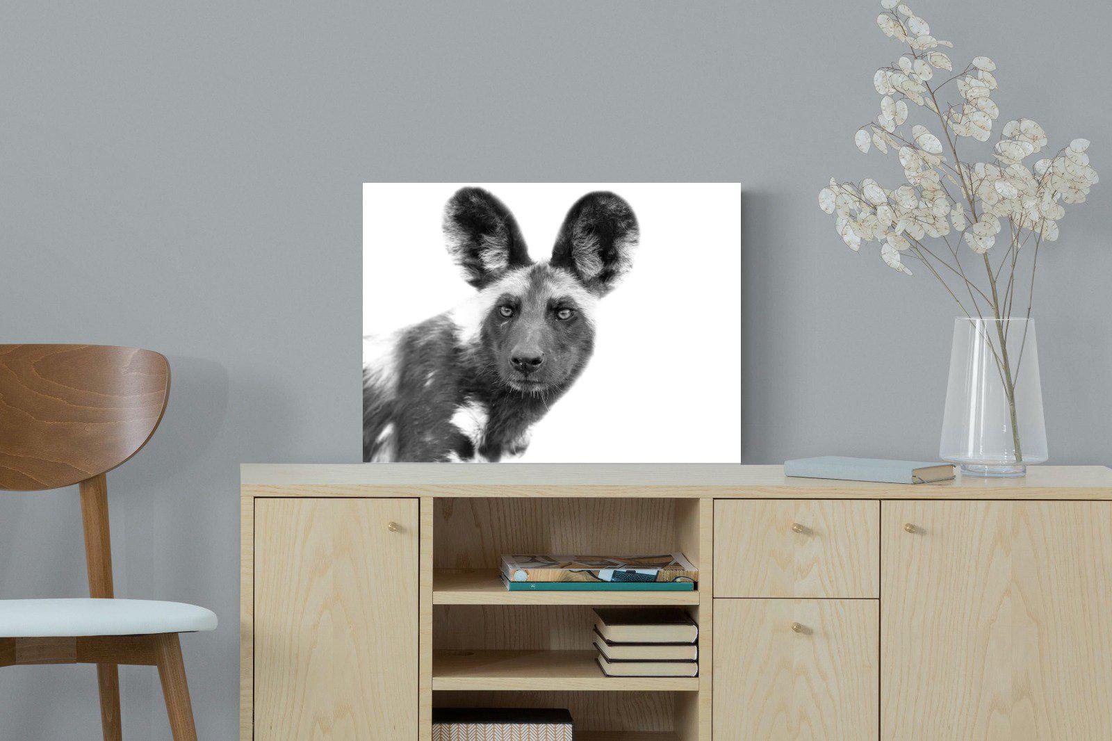 Wild Dog-Wall_Art-60 x 45cm-Mounted Canvas-No Frame-Pixalot