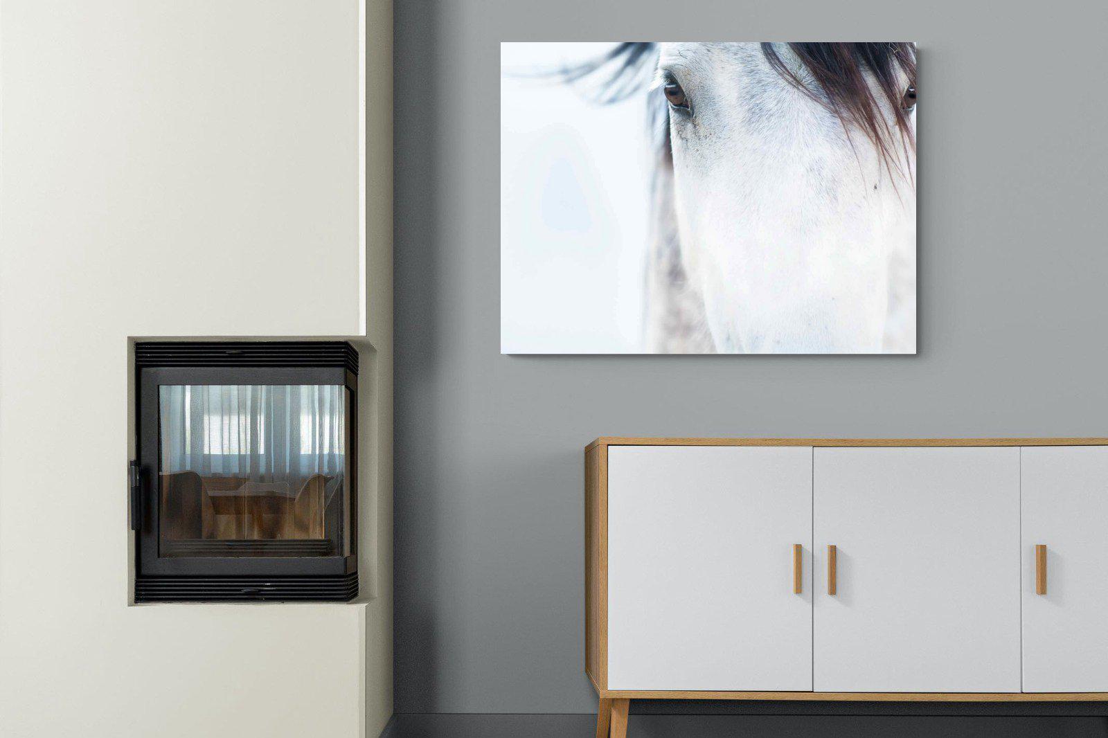 Wild Mustang-Wall_Art-100 x 75cm-Mounted Canvas-No Frame-Pixalot