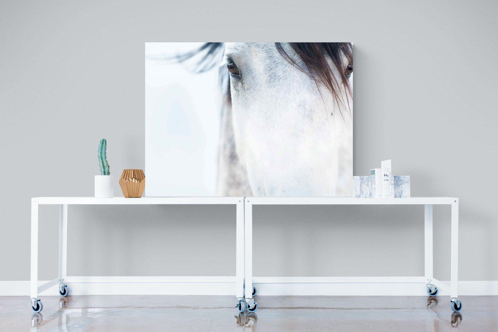 Wild Mustang-Wall_Art-120 x 90cm-Mounted Canvas-No Frame-Pixalot