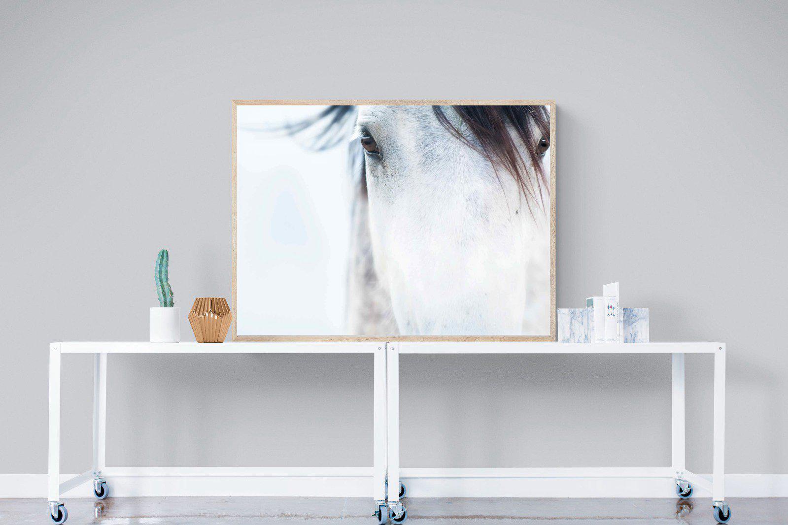 Wild Mustang-Wall_Art-120 x 90cm-Mounted Canvas-Wood-Pixalot