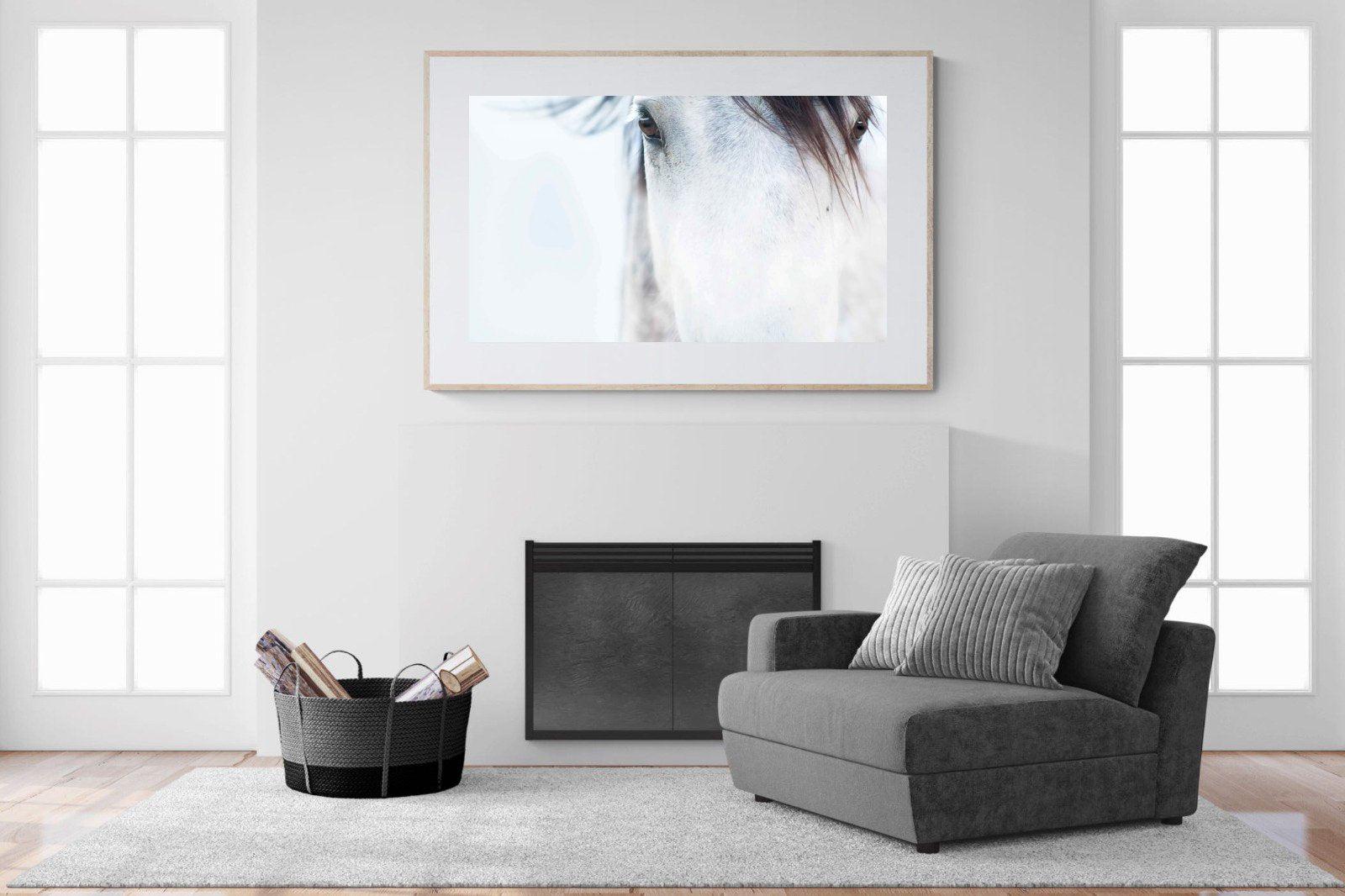 Wild Mustang-Wall_Art-150 x 100cm-Framed Print-Wood-Pixalot