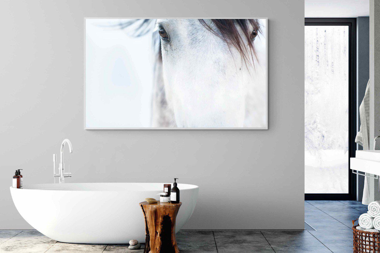 Wild Mustang-Wall_Art-180 x 110cm-Mounted Canvas-White-Pixalot