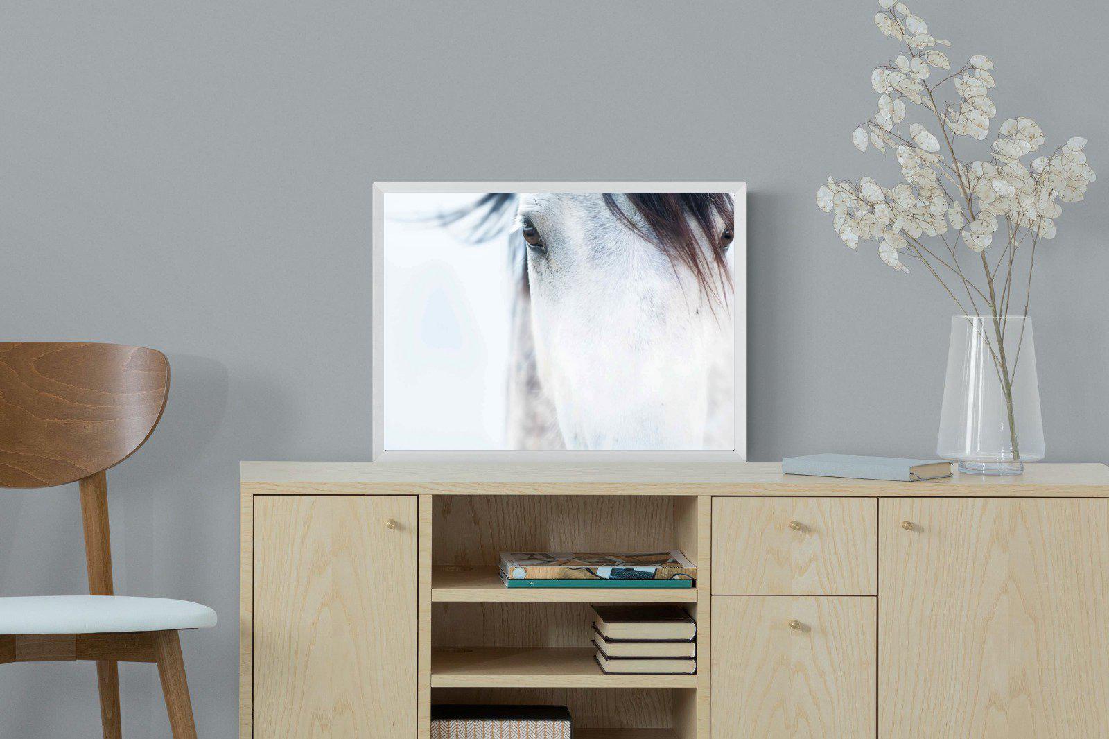 Wild Mustang-Wall_Art-60 x 45cm-Mounted Canvas-White-Pixalot