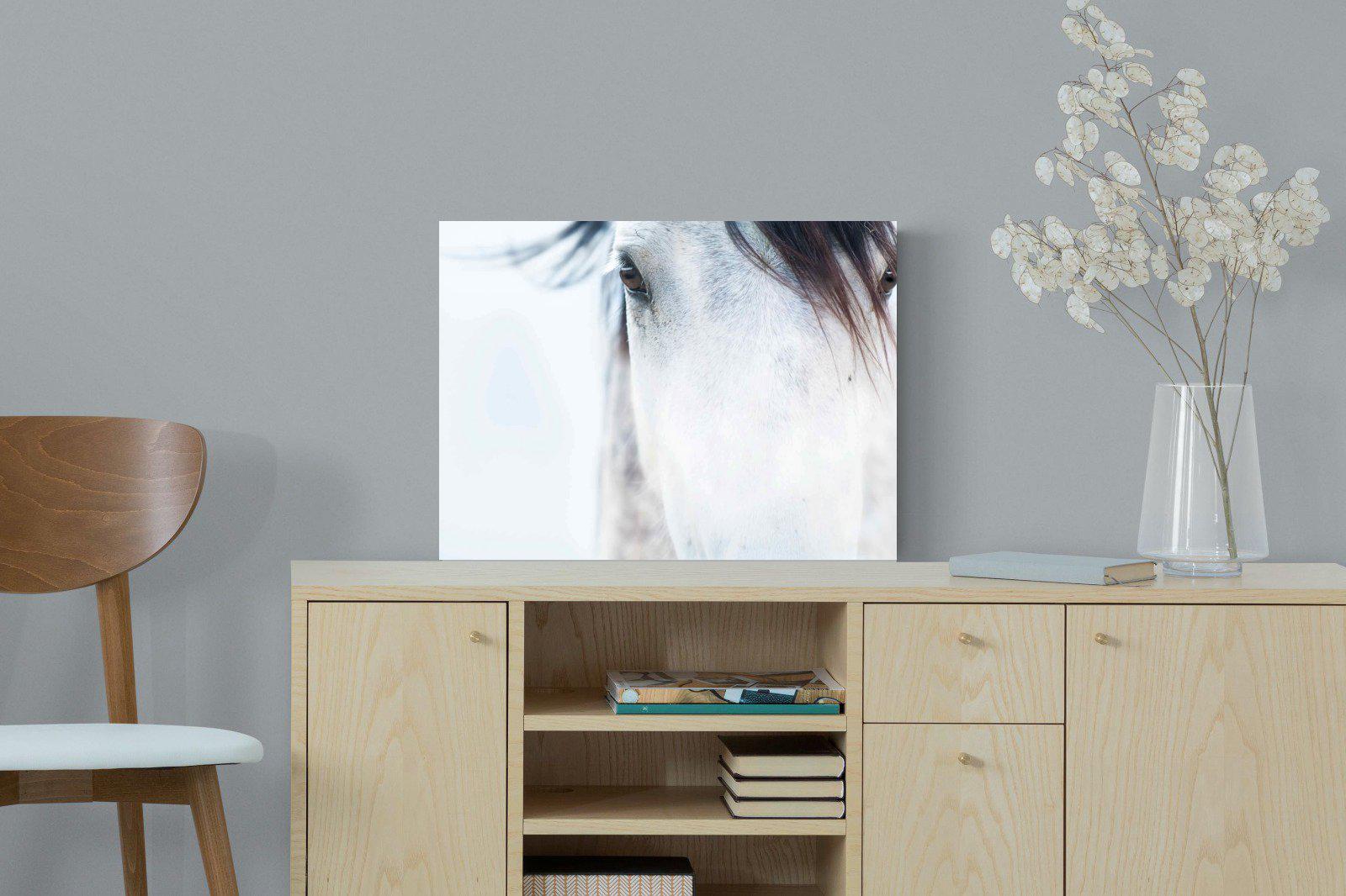Wild Mustang-Wall_Art-60 x 45cm-Mounted Canvas-No Frame-Pixalot