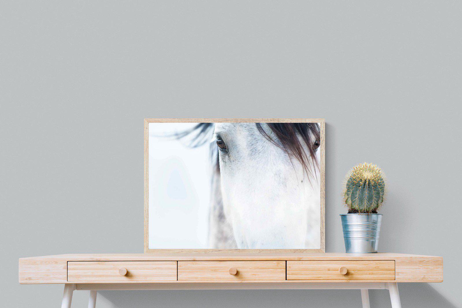 Wild Mustang-Wall_Art-80 x 60cm-Mounted Canvas-Wood-Pixalot