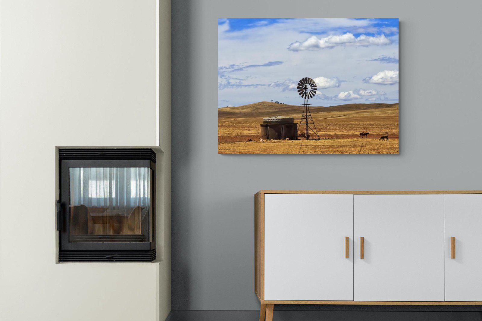 Windmill-Wall_Art-100 x 75cm-Mounted Canvas-No Frame-Pixalot