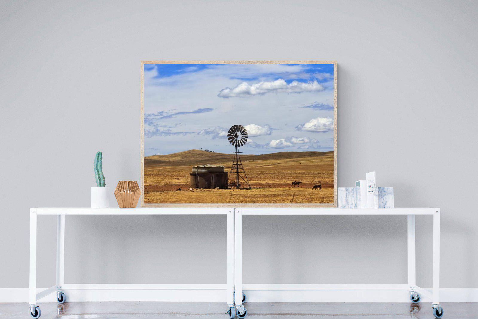 Windmill-Wall_Art-120 x 90cm-Mounted Canvas-Wood-Pixalot