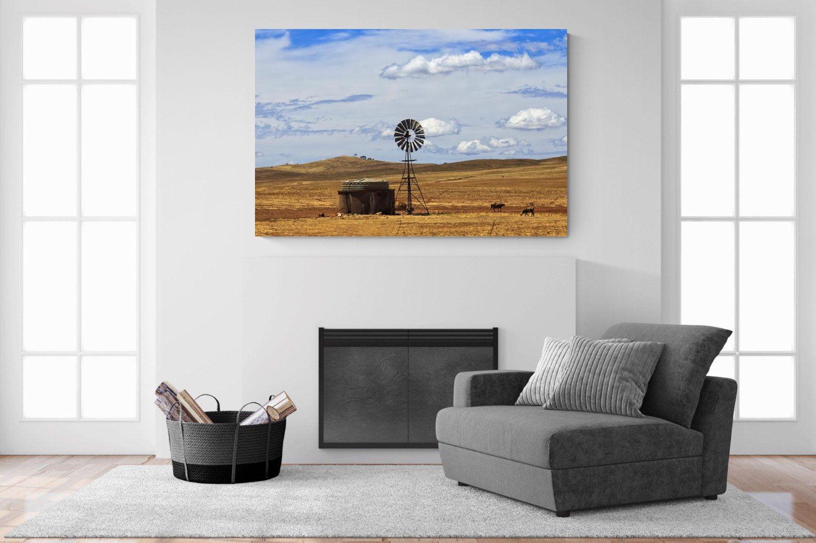 Windmill-Wall_Art-150 x 100cm-Mounted Canvas-No Frame-Pixalot