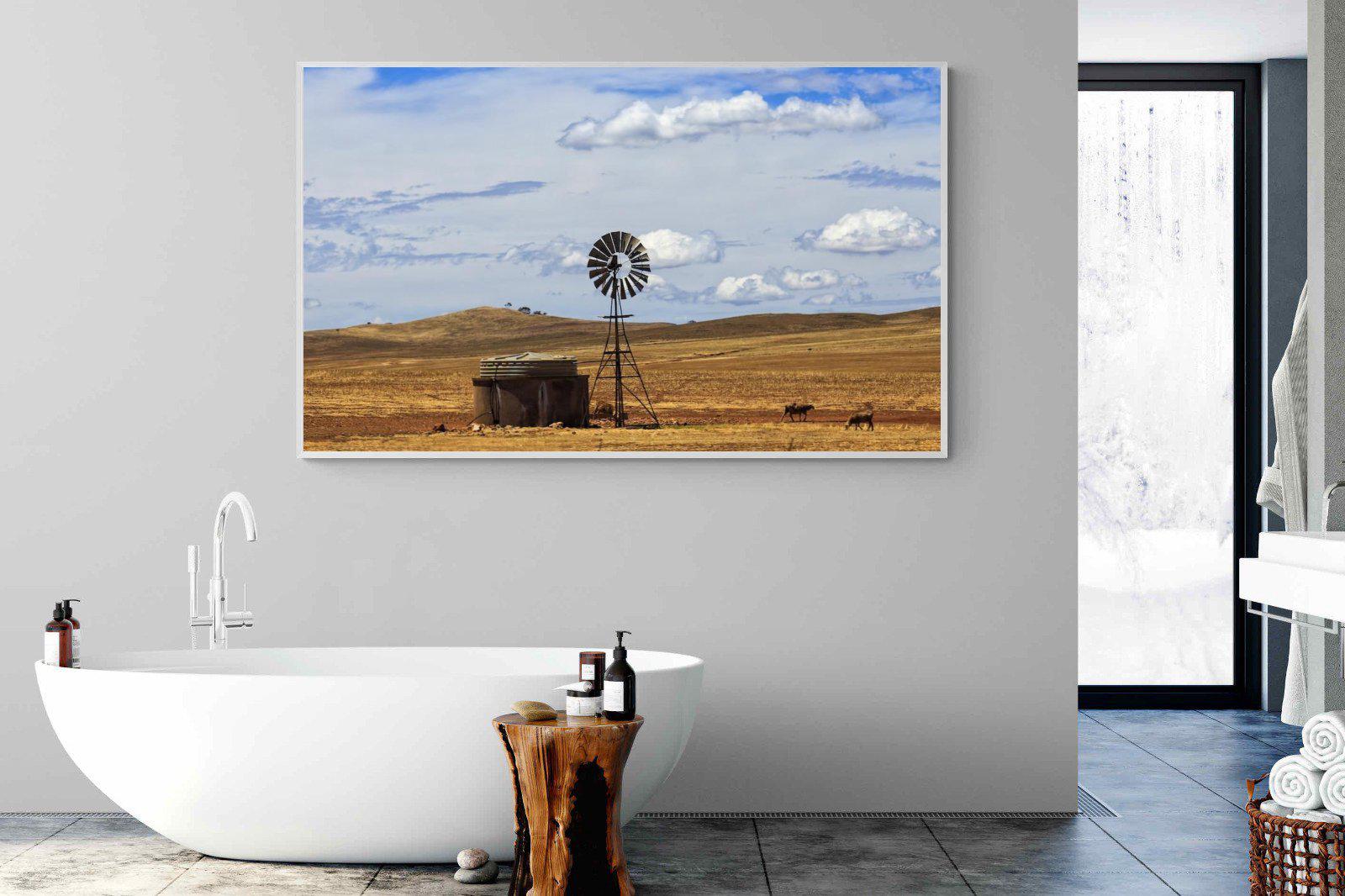 Windmill-Wall_Art-180 x 110cm-Mounted Canvas-White-Pixalot