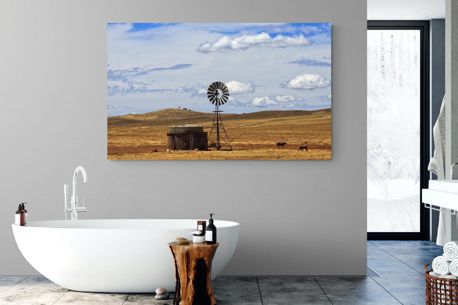 Windmill-Wall_Art-180 x 110cm-Mounted Canvas-No Frame-Pixalot