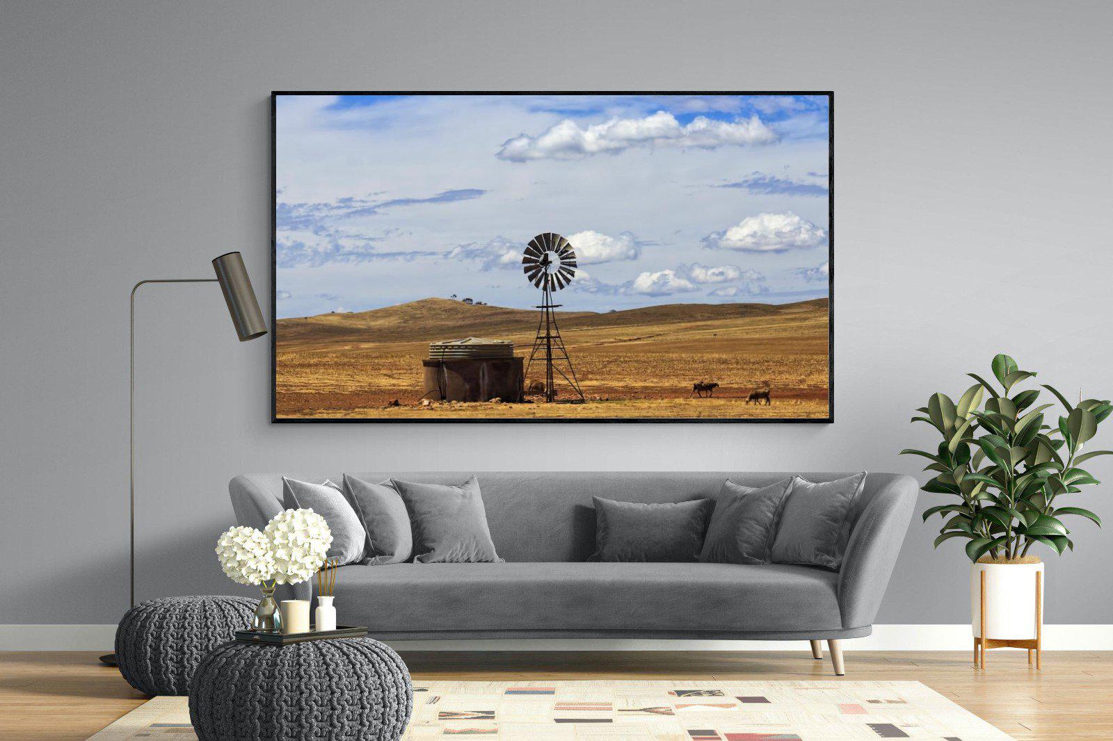 Windmill-Wall_Art-220 x 130cm-Mounted Canvas-Black-Pixalot