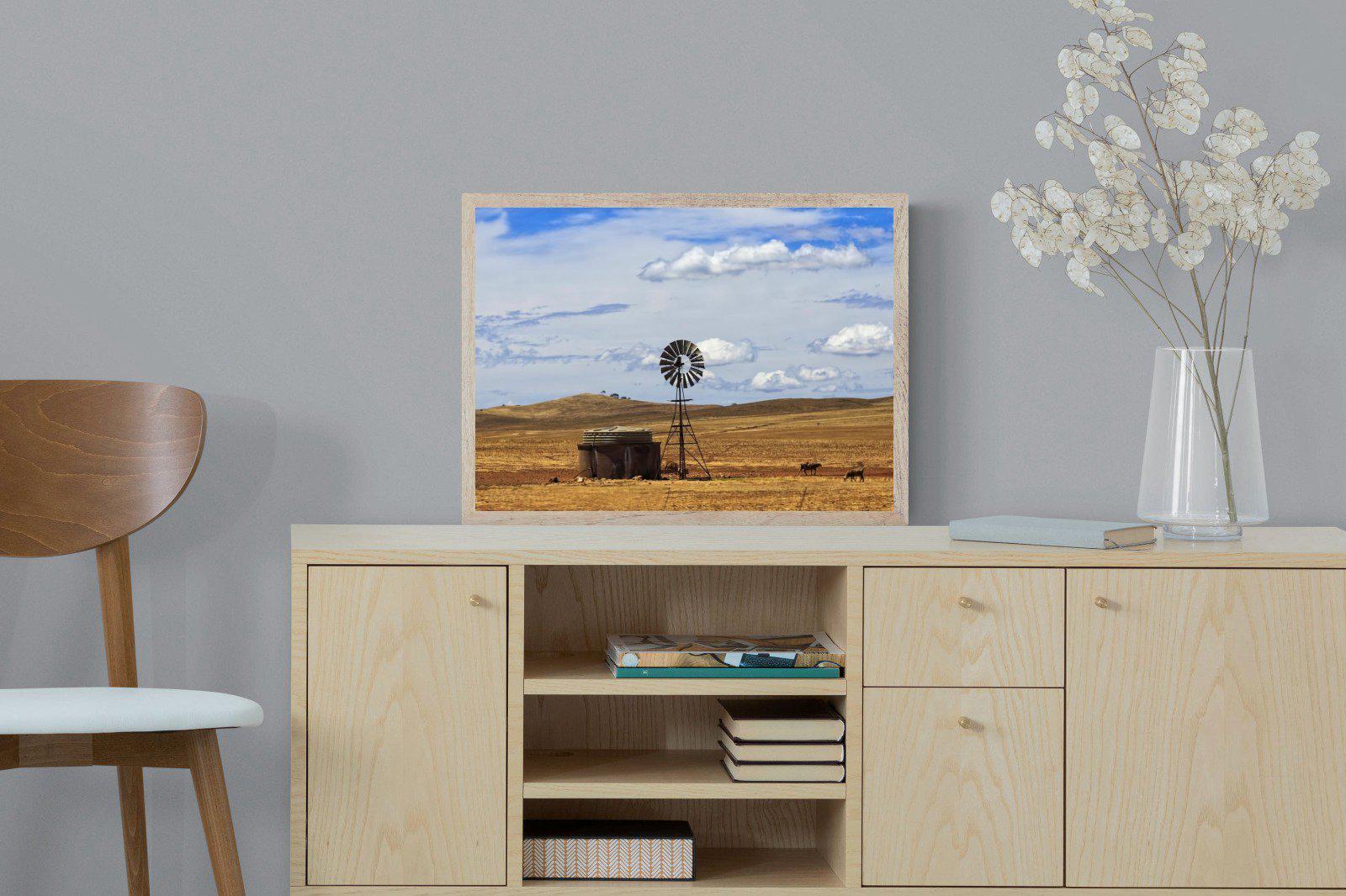 Windmill-Wall_Art-60 x 45cm-Mounted Canvas-Wood-Pixalot