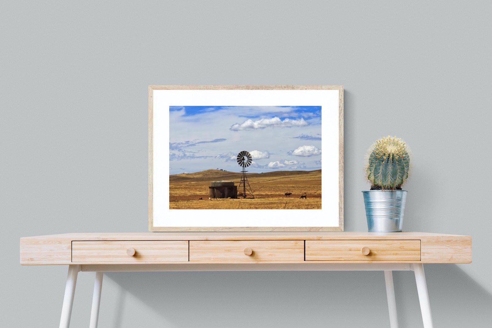 Windmill-Wall_Art-80 x 60cm-Framed Print-Wood-Pixalot