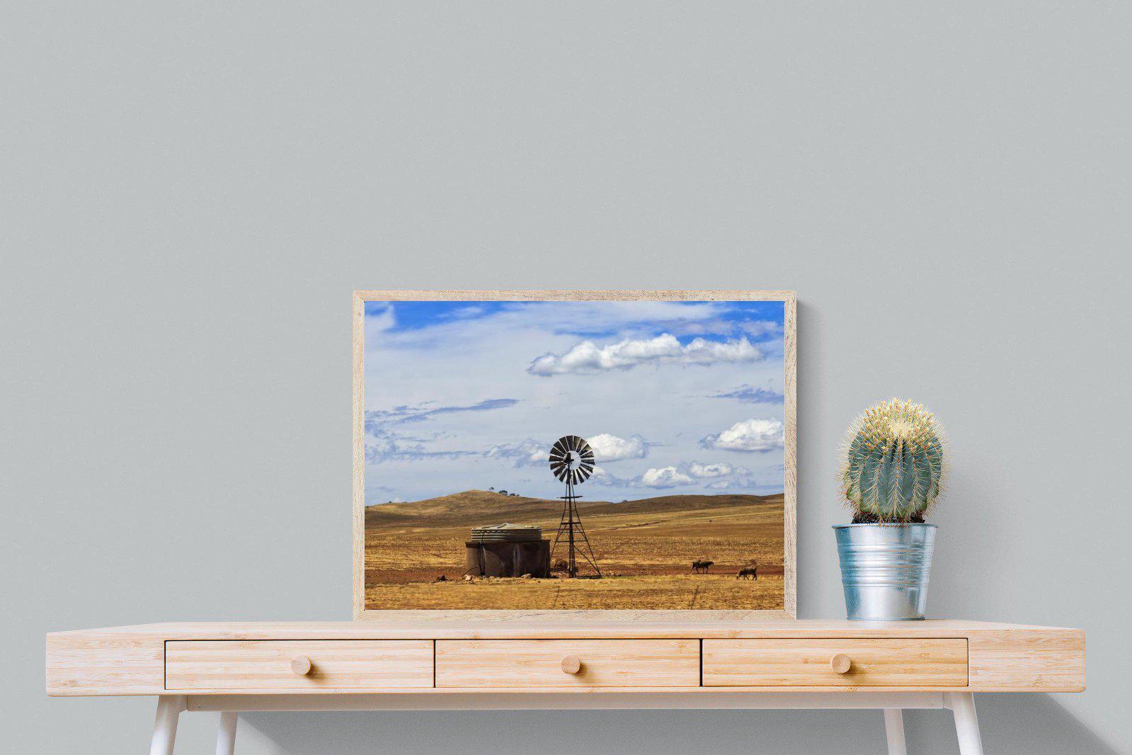 Windmill-Wall_Art-80 x 60cm-Mounted Canvas-Wood-Pixalot