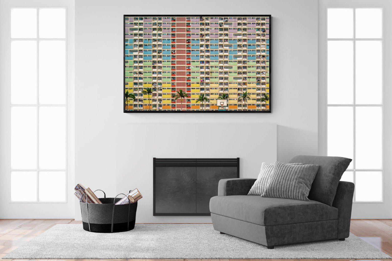Windows-Wall_Art-150 x 100cm-Mounted Canvas-Black-Pixalot