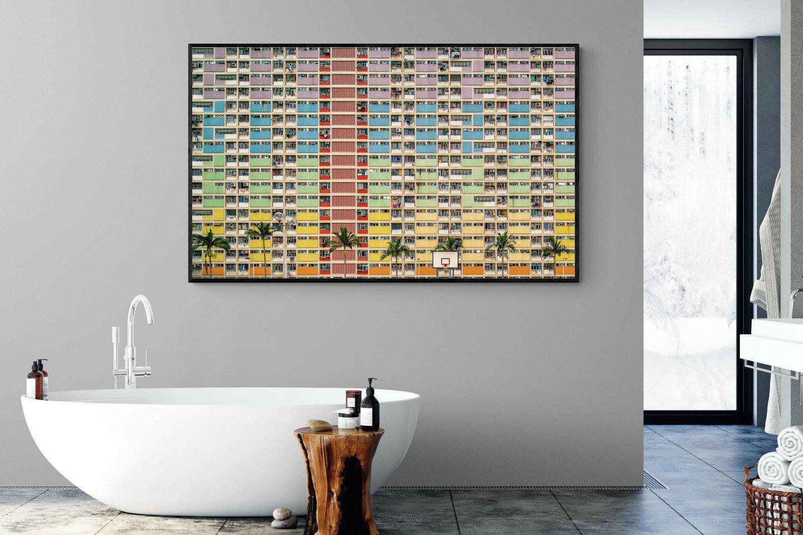 Windows-Wall_Art-180 x 110cm-Mounted Canvas-Black-Pixalot