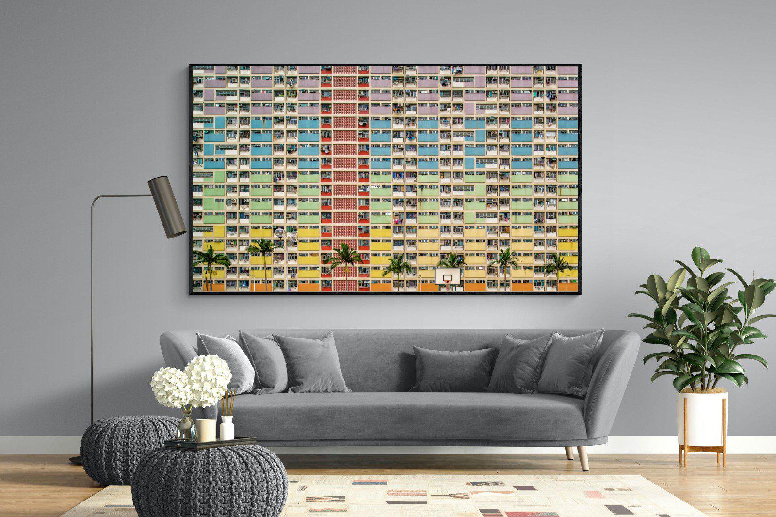 Windows-Wall_Art-220 x 130cm-Mounted Canvas-Black-Pixalot