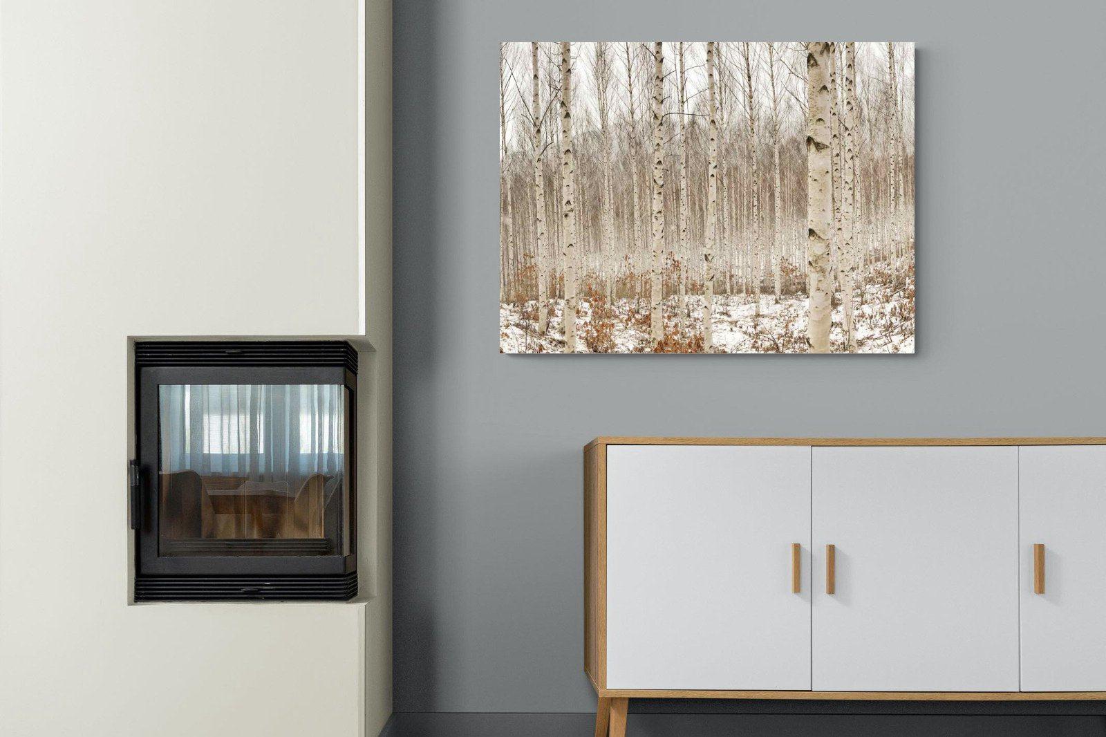 Winter Forest-Wall_Art-100 x 75cm-Mounted Canvas-No Frame-Pixalot