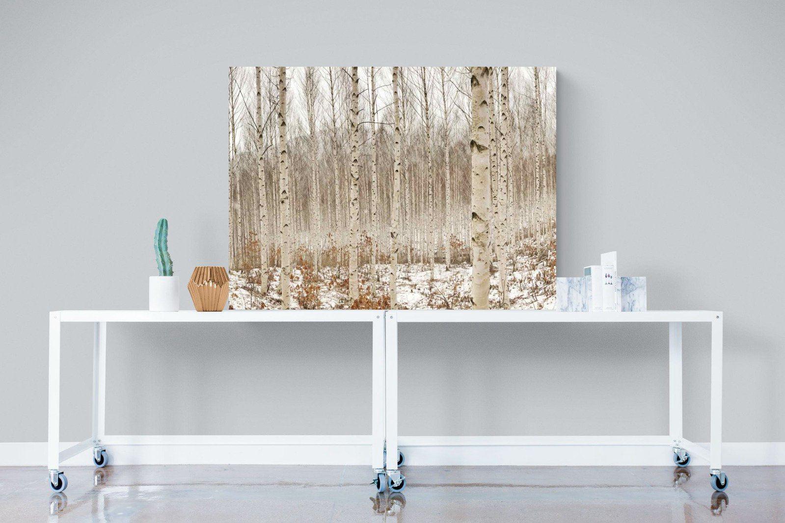 Winter Forest-Wall_Art-120 x 90cm-Mounted Canvas-No Frame-Pixalot
